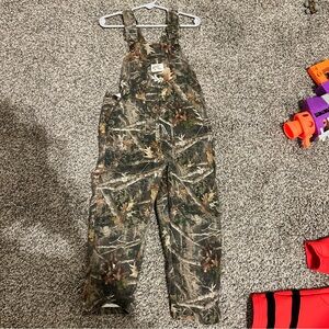 NWOT bass pro camo overalls